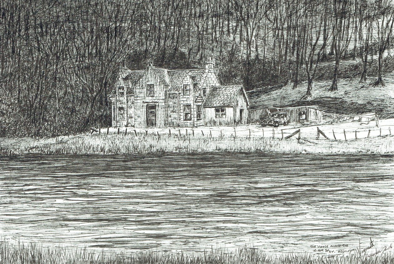 hus over elven Spey, 2006 av Vincent Alexander Booth