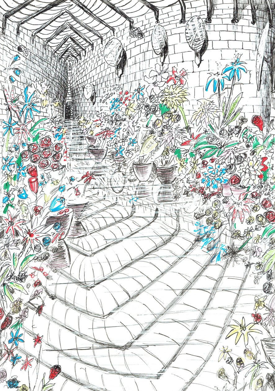 side 37, The Castle in the Forest of Findhorn, 2006, (blekk på papir) av Vincent Alexander Booth