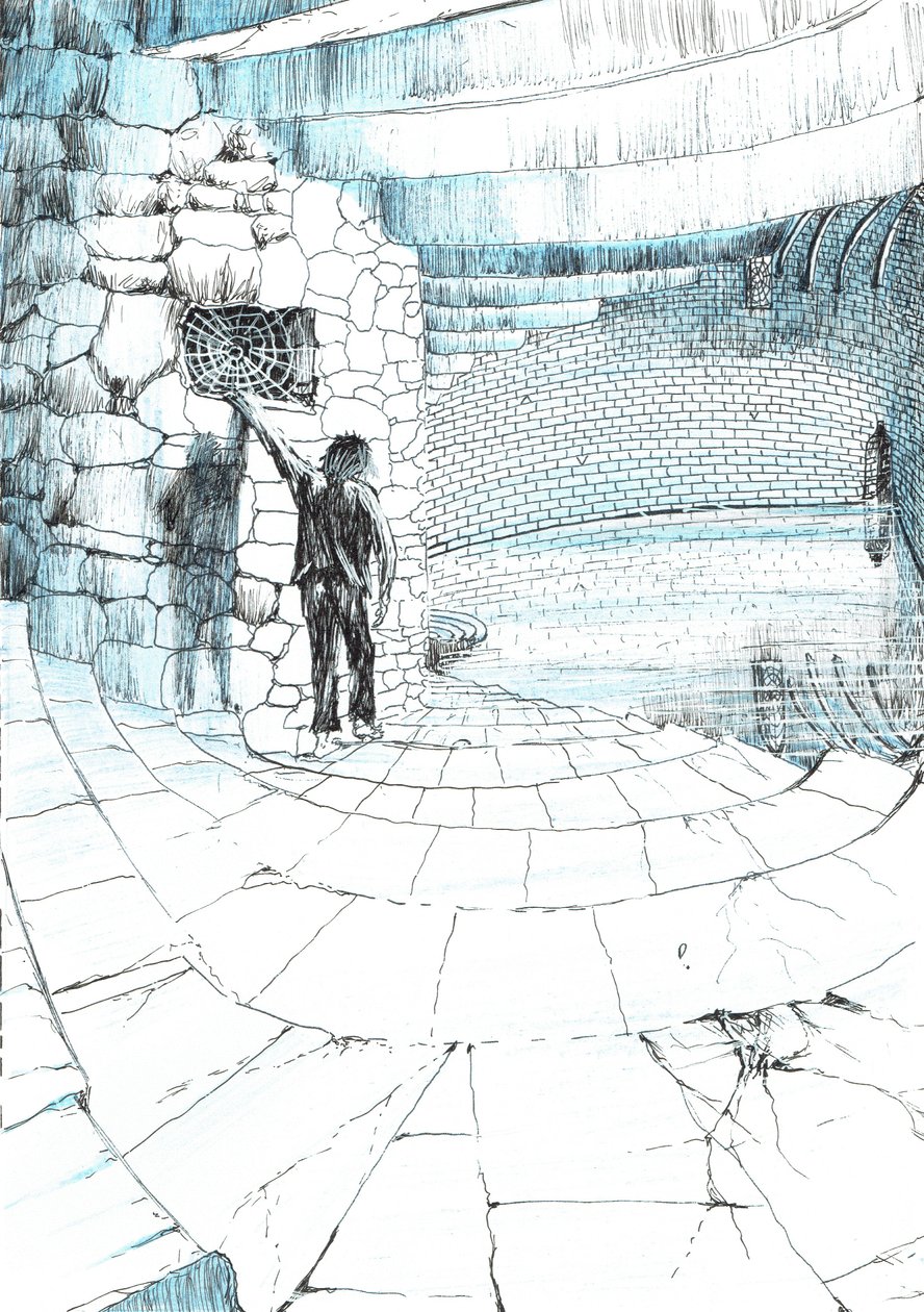 side 39, The Castle in the Forest of Findhorn, 2006, (blekk på papir) av Vincent Alexander Booth