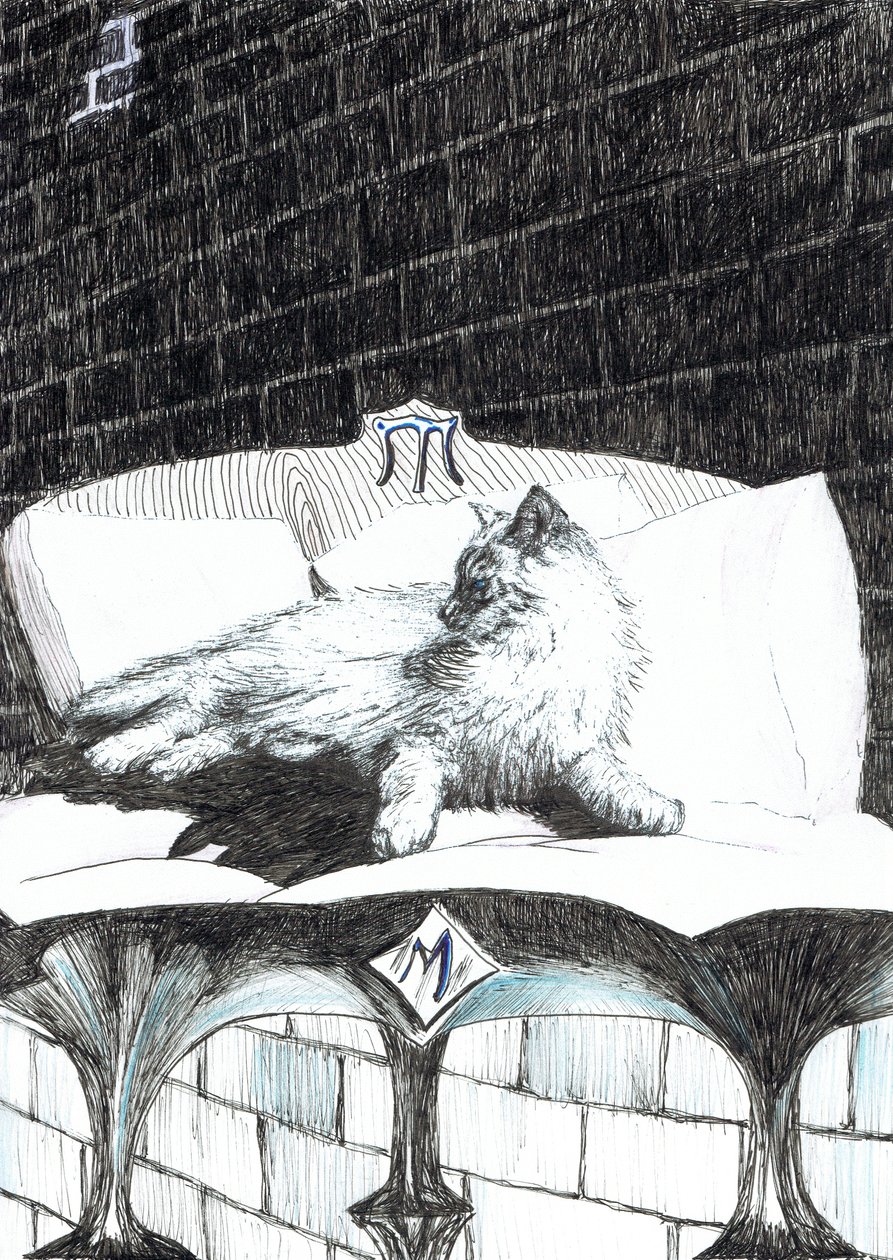 side 52, The Castle in the Forest of Findhorn, 2006, (blekk på papir) av Vincent Alexander Booth