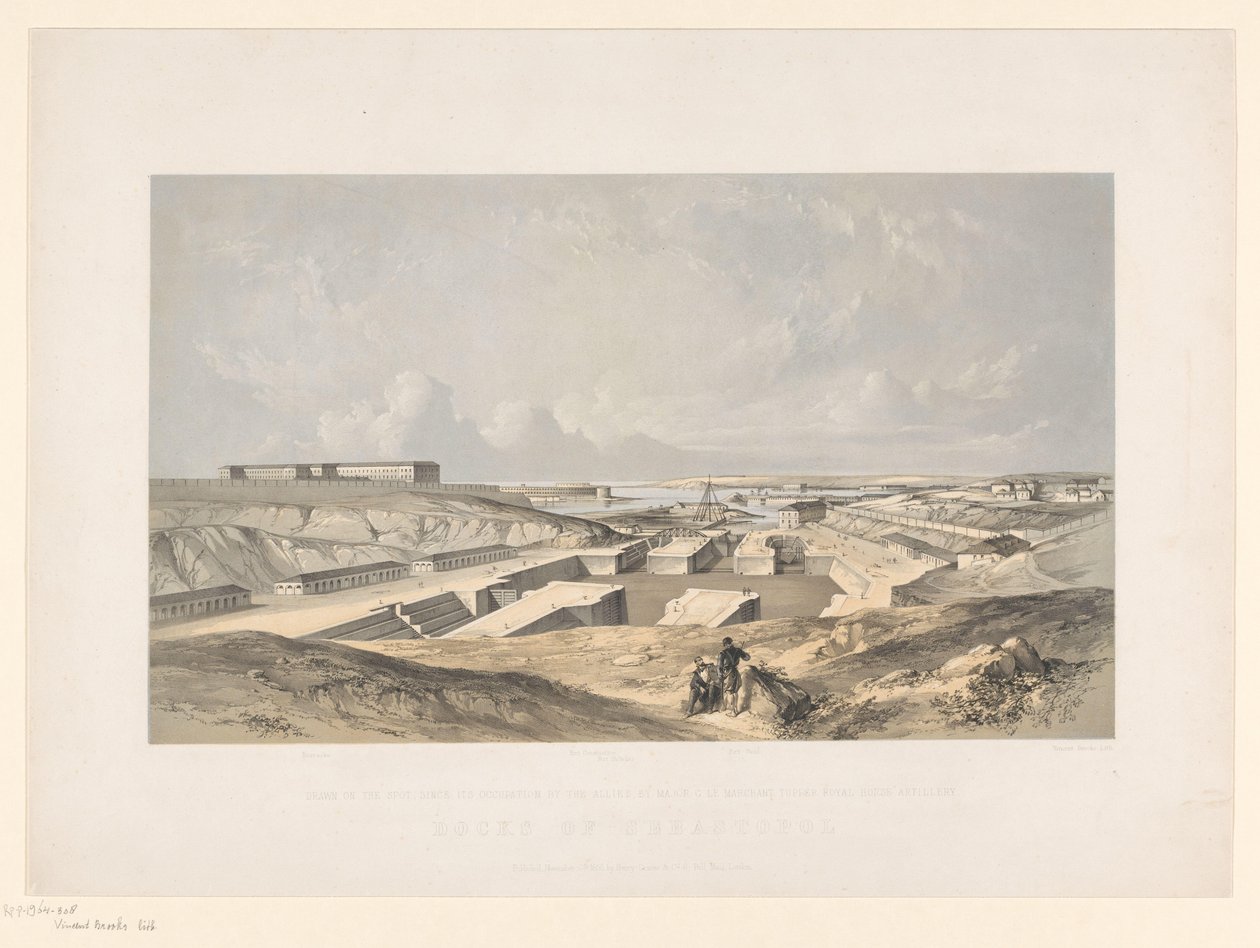 Havnen fra Sebastopol Docks of Sebastopol (tittel på objekt) av Vincent Brooks
