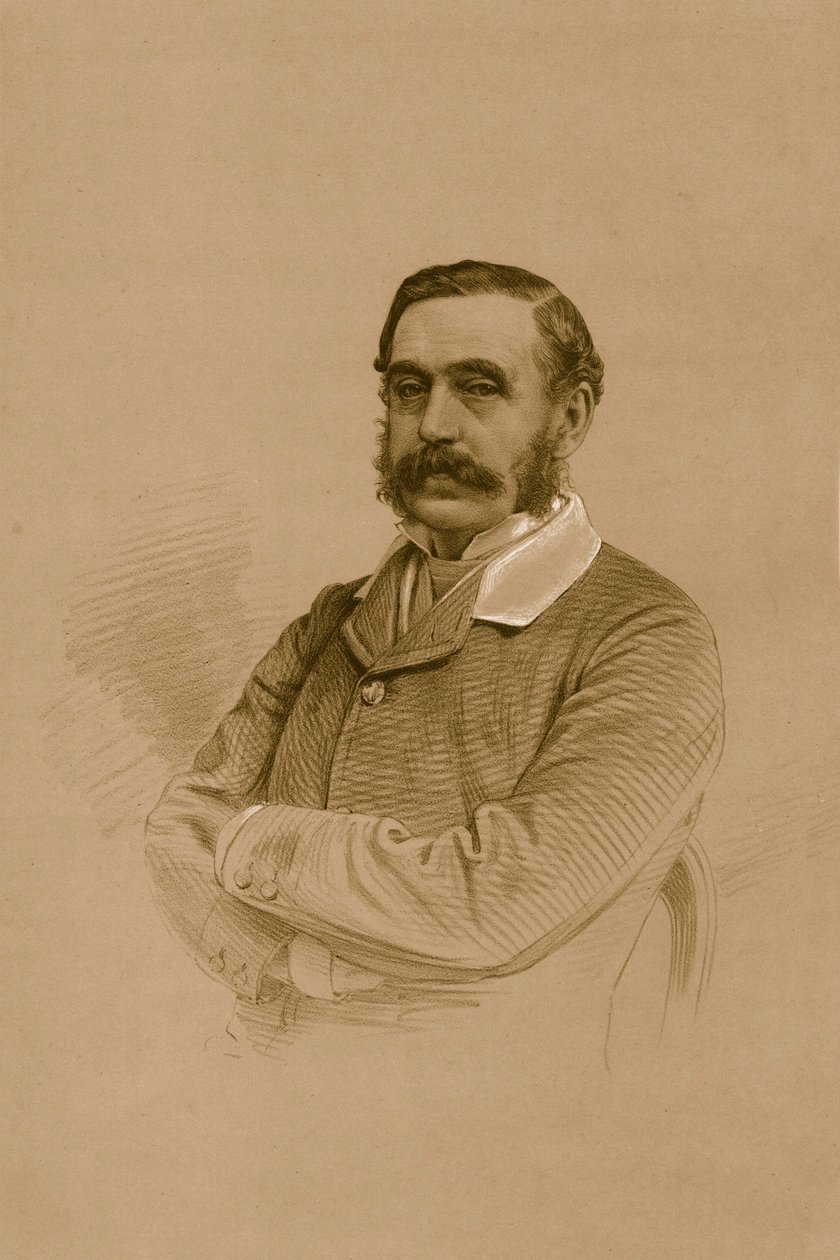 Mr. W.E.Oakeley, 1879. av Vincent Brooks Day and Son