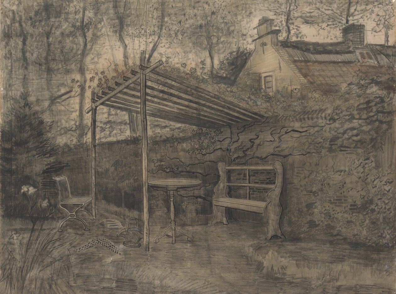 Hjørne av en hage. av Vincent van Gogh