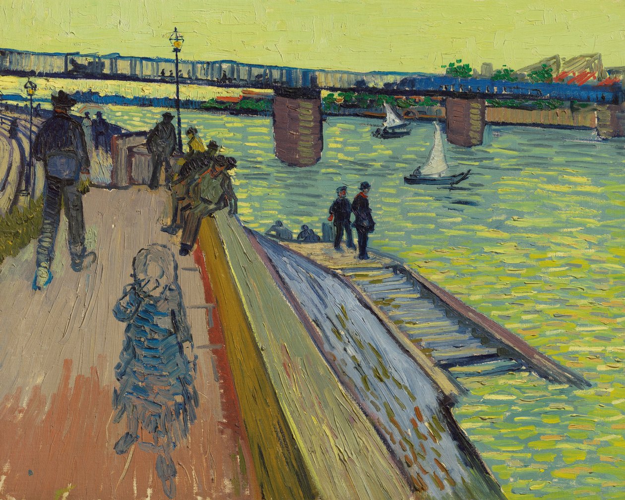 Trinquetaille-broen, 1888. av Vincent van Gogh