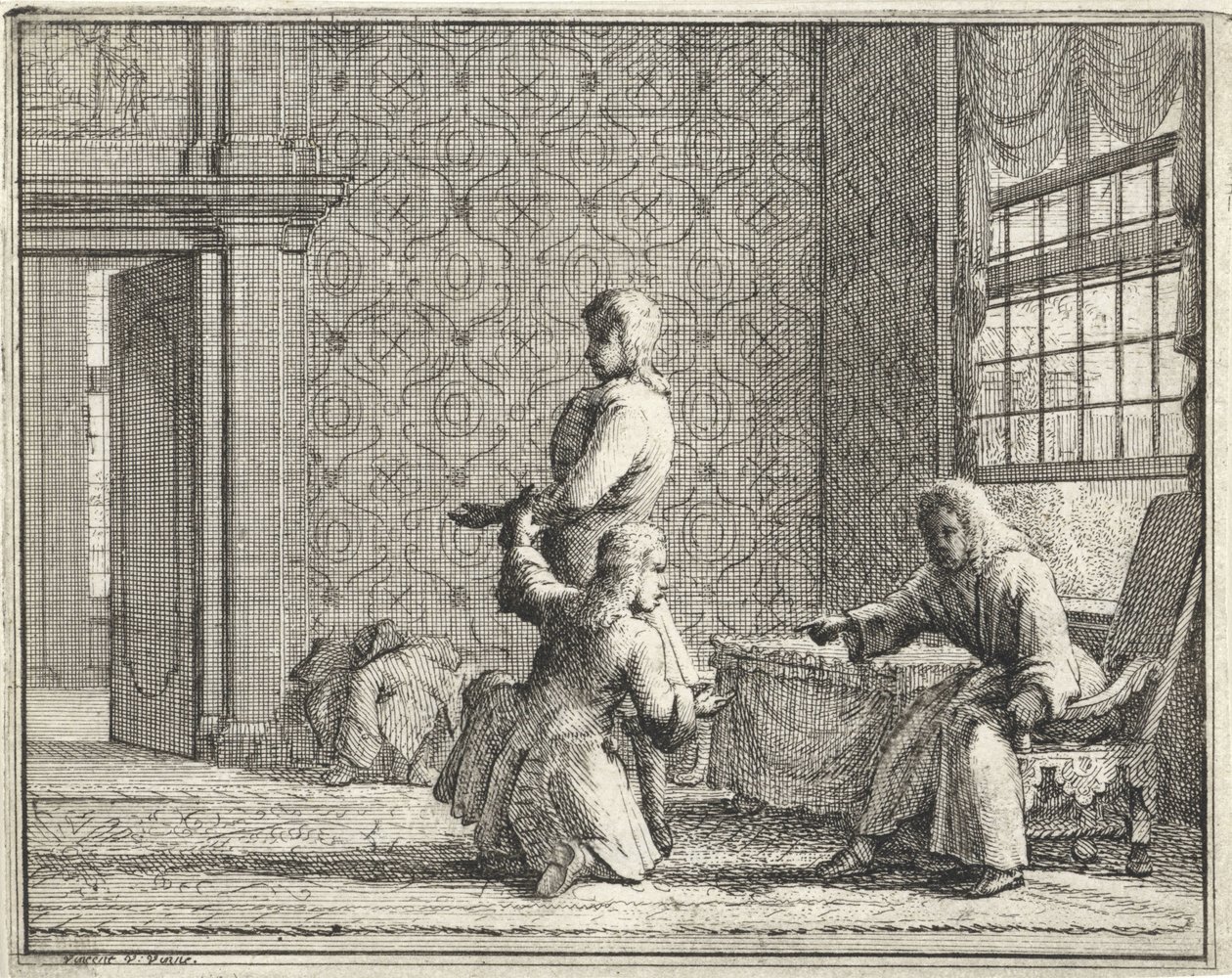 Skreddersy i et interiør av Vincent Laurensz. van der Vinne (II)