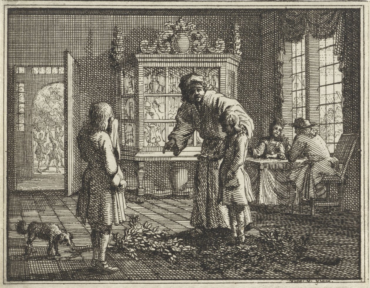 Far irettesetter barna sine av Vincent Laurensz. van der Vinne (II)