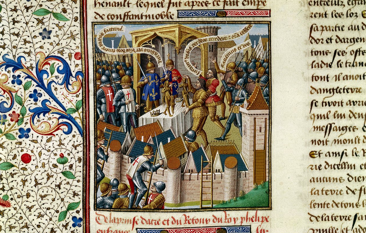 Capture of Acre, c1191, 1400-tallet av Vincent of Beauvais