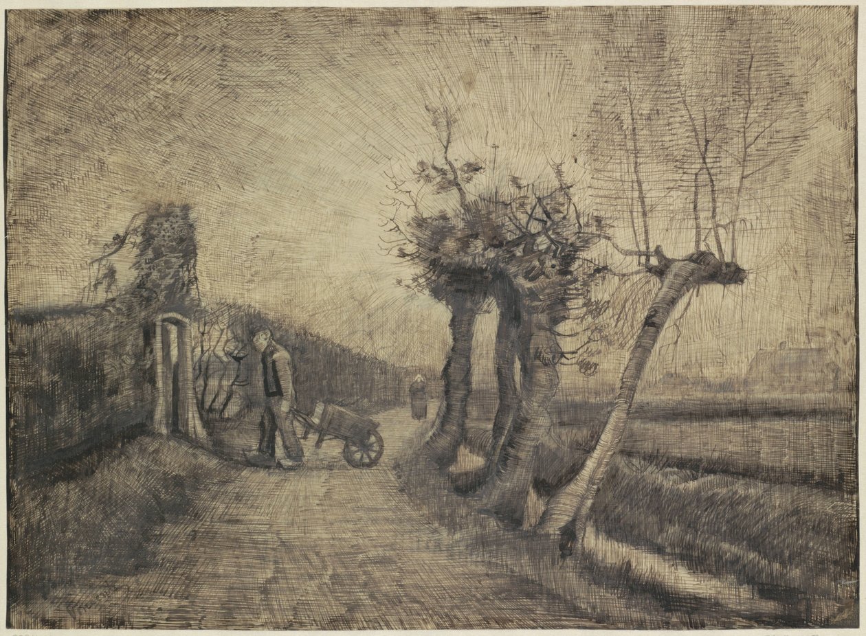 Veien bak prestegården i Nuenen av Vincent van Gogh (signed by artist)