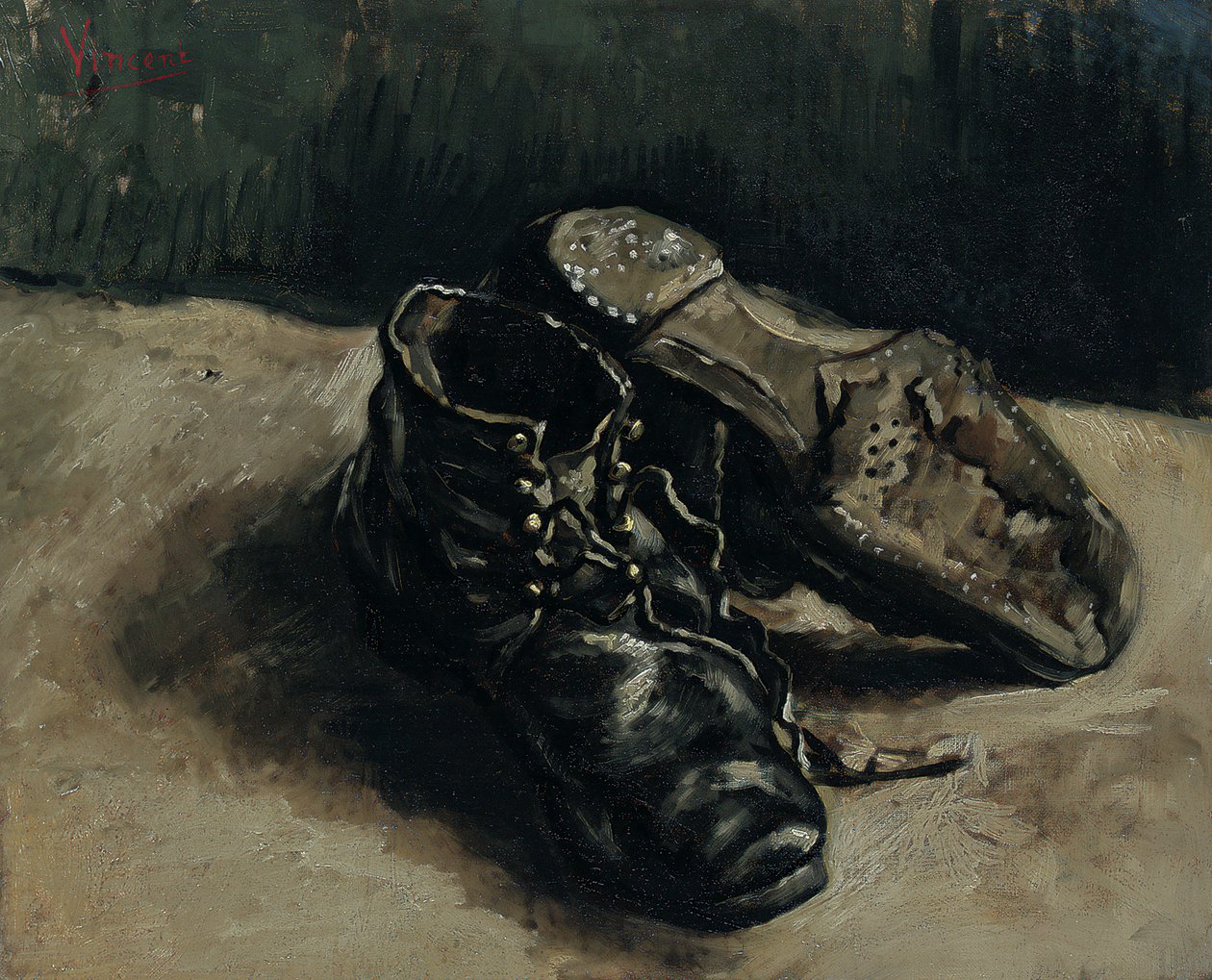 Et par sko, 1886 av Vincent van Gogh