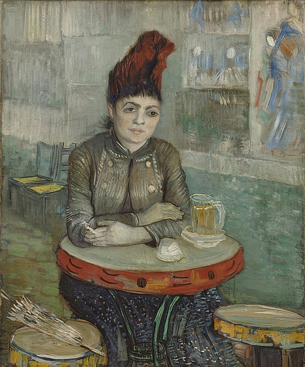 Agostina Segatori på Café Le Tambourin. 1887 av Vincent van Gogh