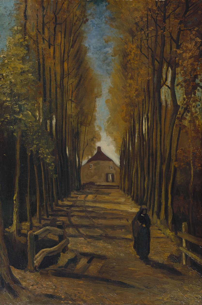 Poppelallé om høsten av Vincent van Gogh
