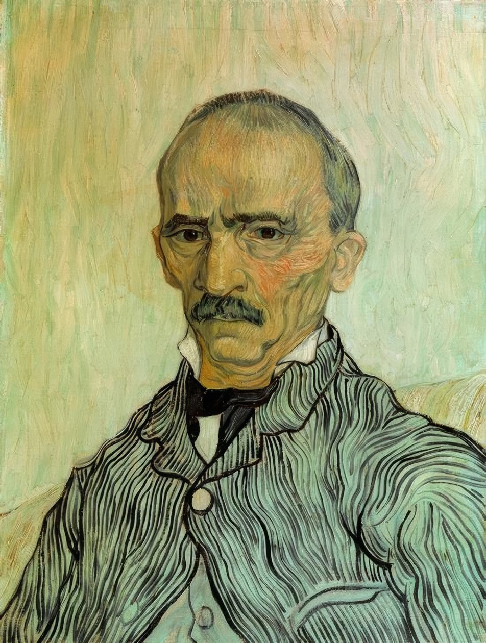 Portrett av veileder Trabuc på Saint-Paul Hospital av Vincent van Gogh