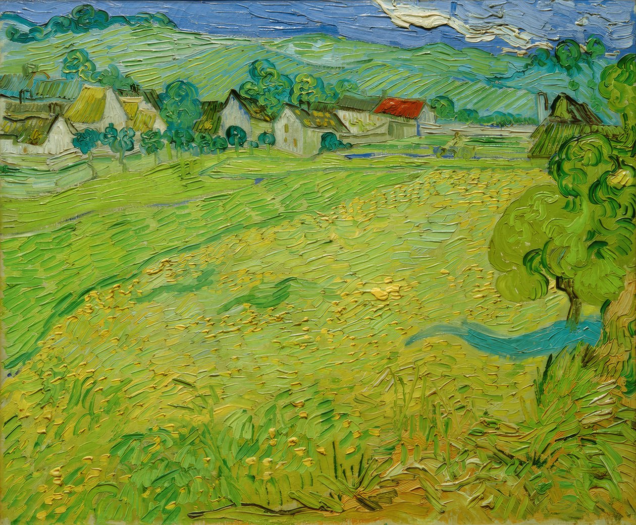 Utsikt over Les Vessenots nær Auvers av Vincent van Gogh