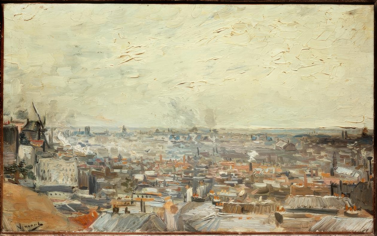 Utsikt over Paris fra Montmartre av Vincent van Gogh