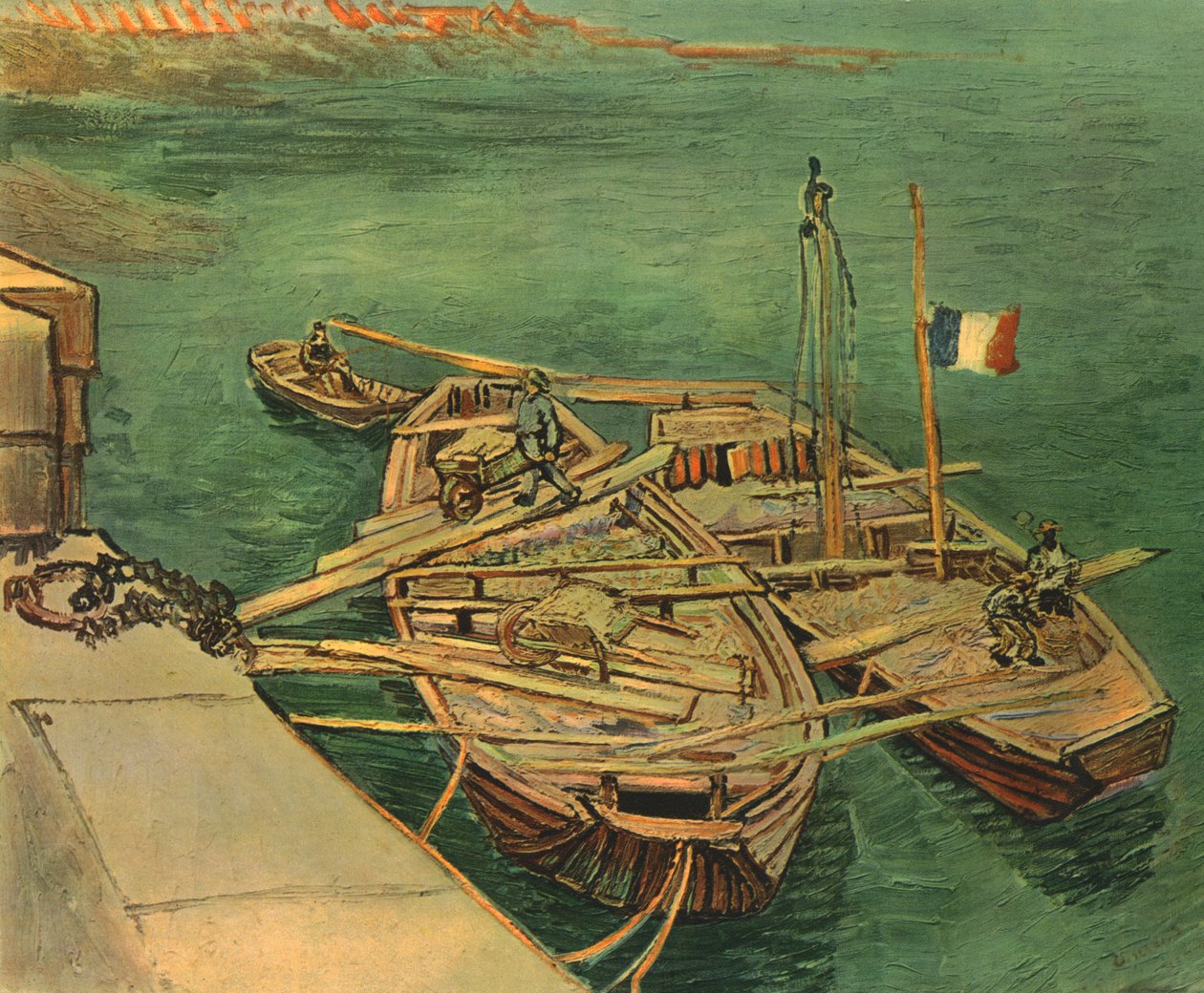 Båter på Rhône, august 1888, 1947. av Vincent van Gogh