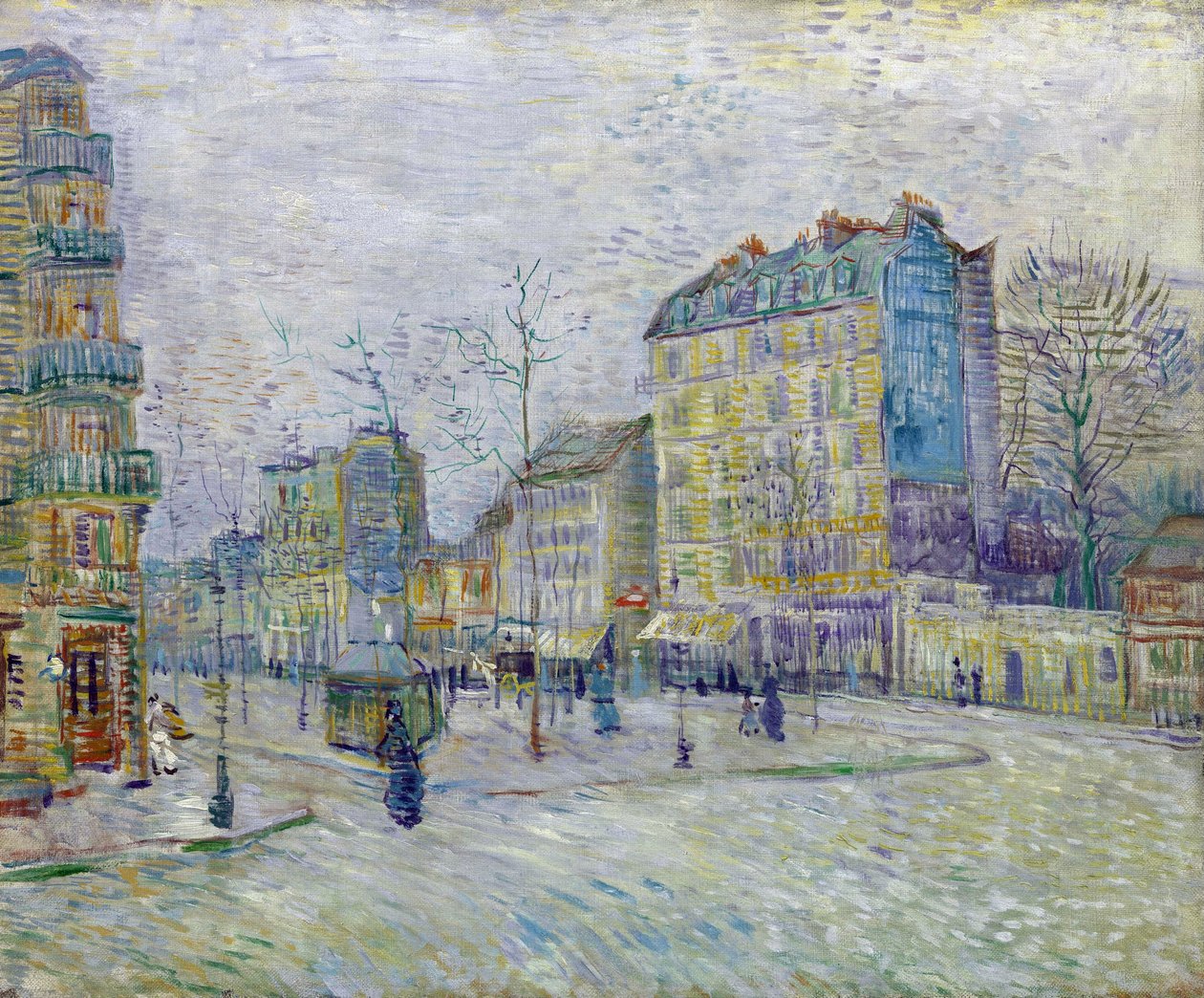 Boulevard de Clichy - bilde av Vincent Van Gogh (1853-1890) - Olje på lerret 1887 - Van Gogh-museet, Amsterdam av Vincent van Gogh