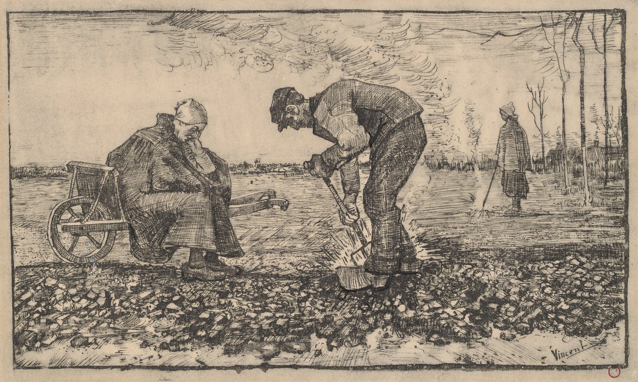 Brennende ugress av Vincent van Gogh