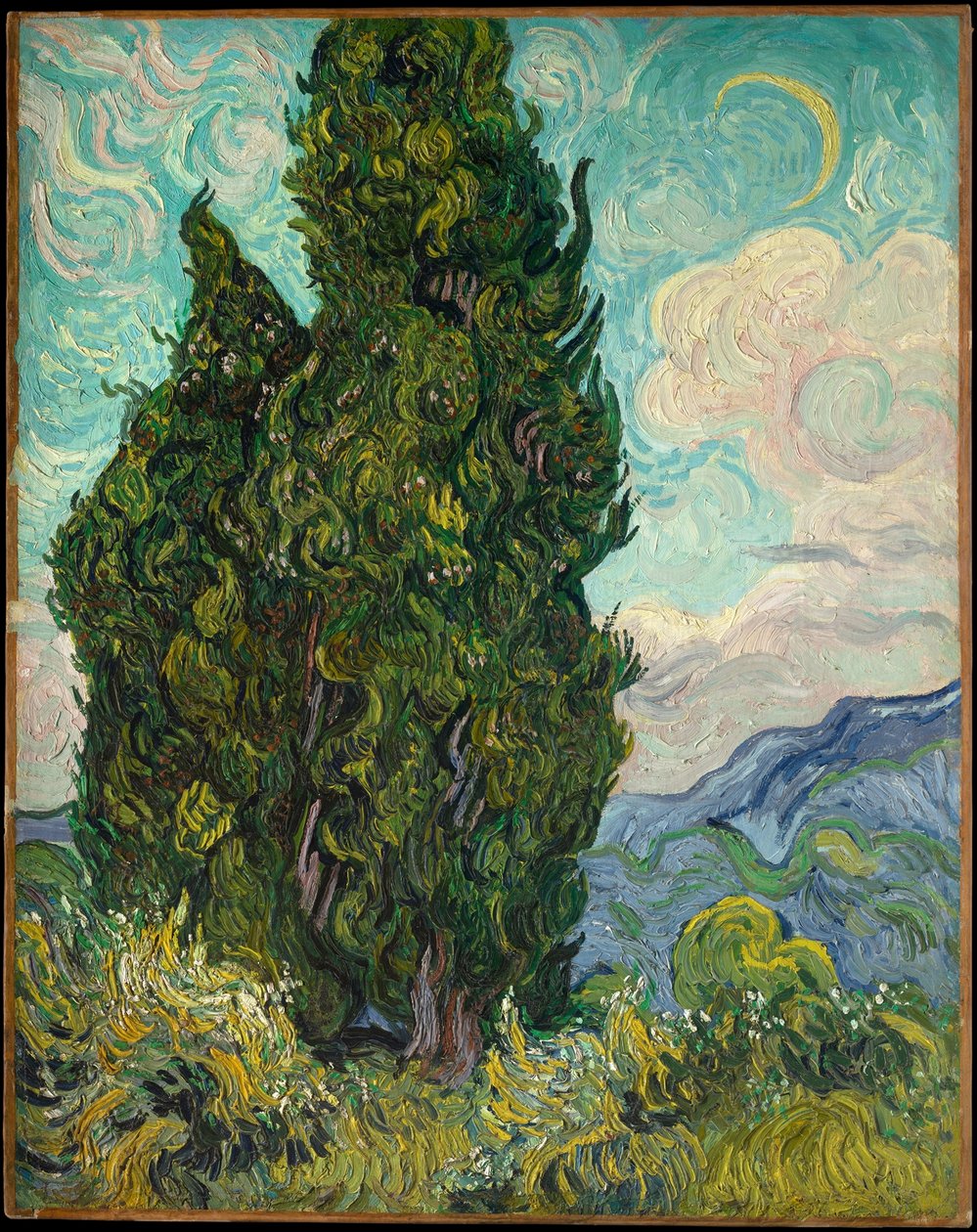 Sypresser av Vincent van Gogh