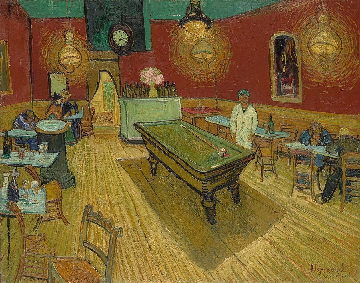 Das Nachtcafé (Nattkafeen). 1888 av Vincent van Gogh