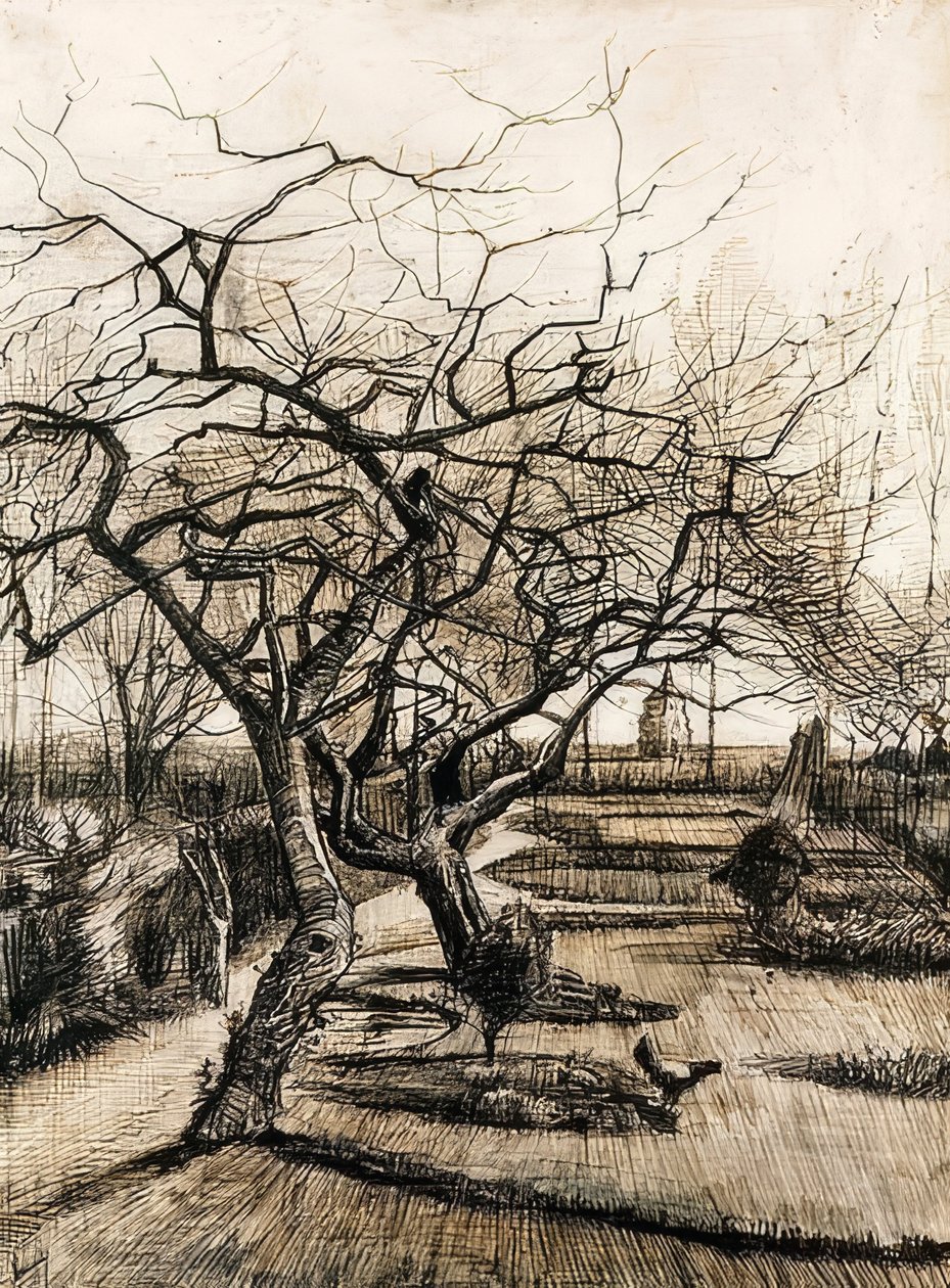 Hagen til prestegården i Nuenen. 1884 av Vincent van Gogh