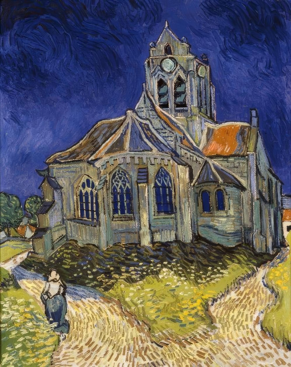 Kirken i Auvers sur-Oise av Vincent van Gogh