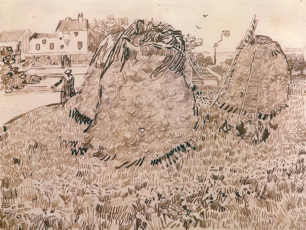Haugen med halm av Vincent van Gogh