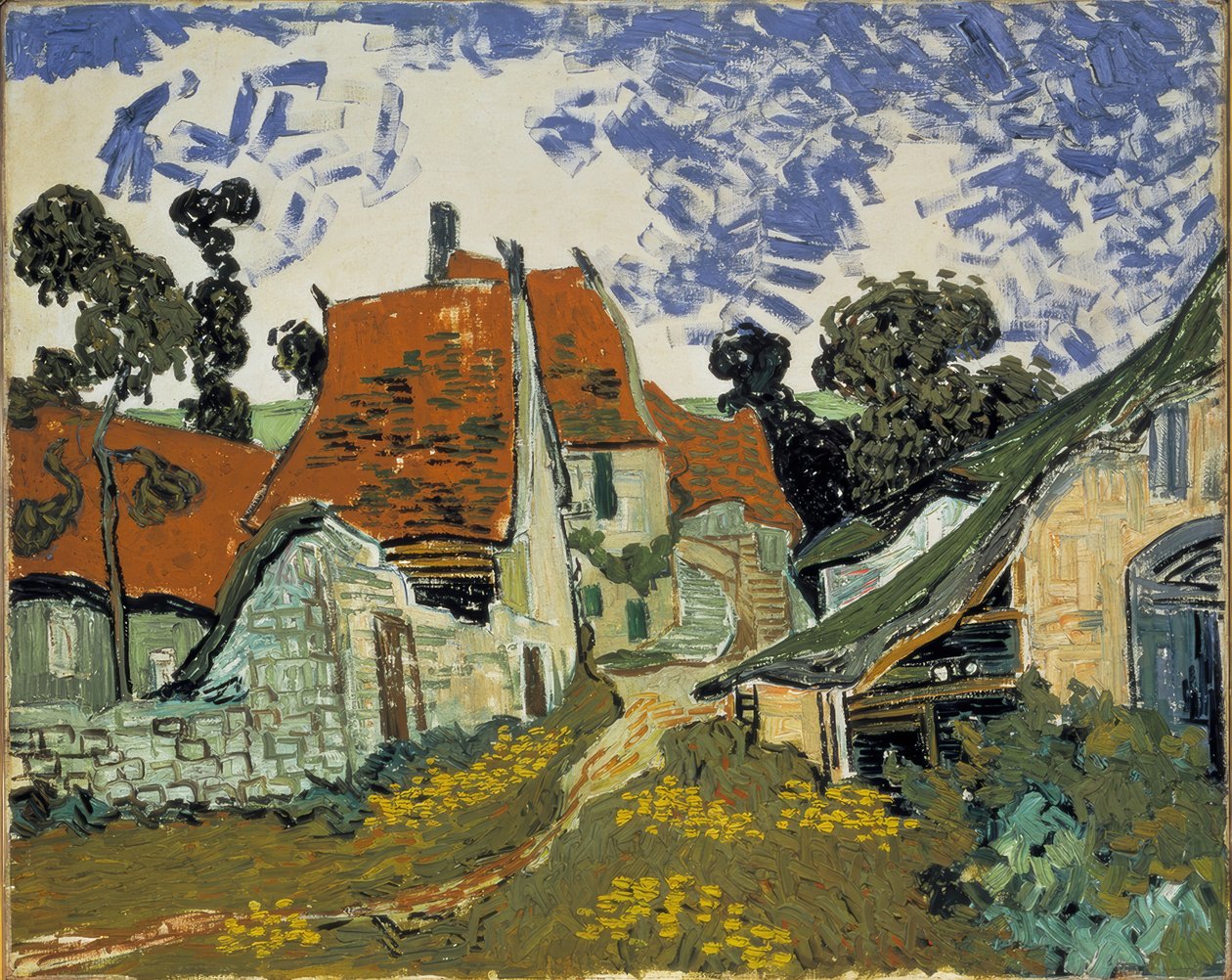 Dorfstraße i Auvers av Vincent van Gogh