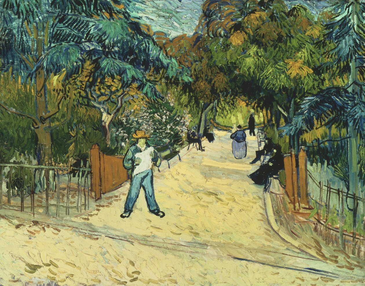 Inngang til de offentlige hagene i Arles av Vincent van Gogh