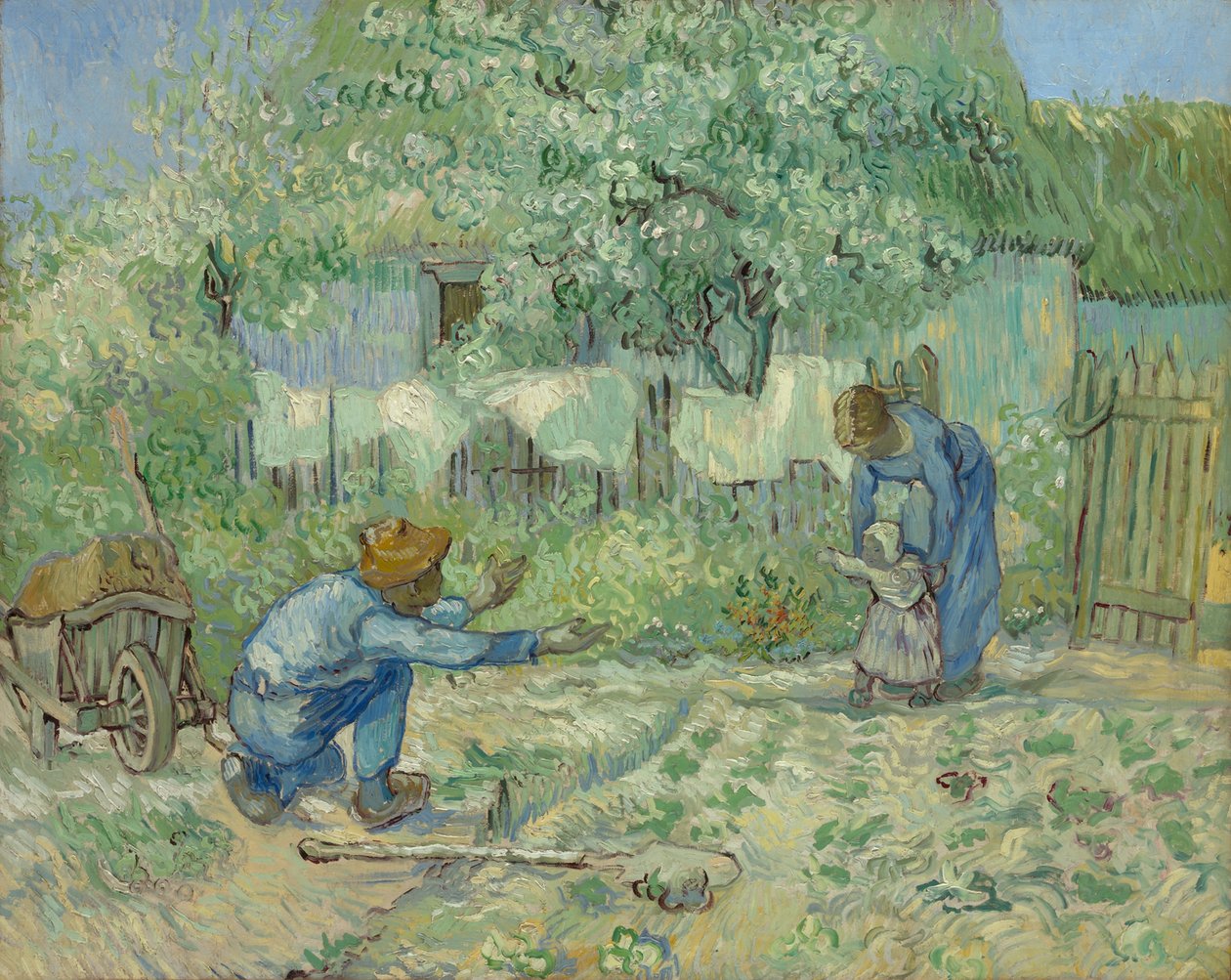 Første skritt etter hirse, 1890 av Vincent van Gogh