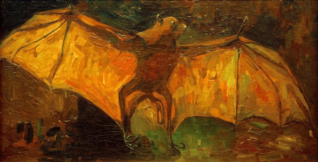 Flyvende hund (Kalong) av Vincent van Gogh