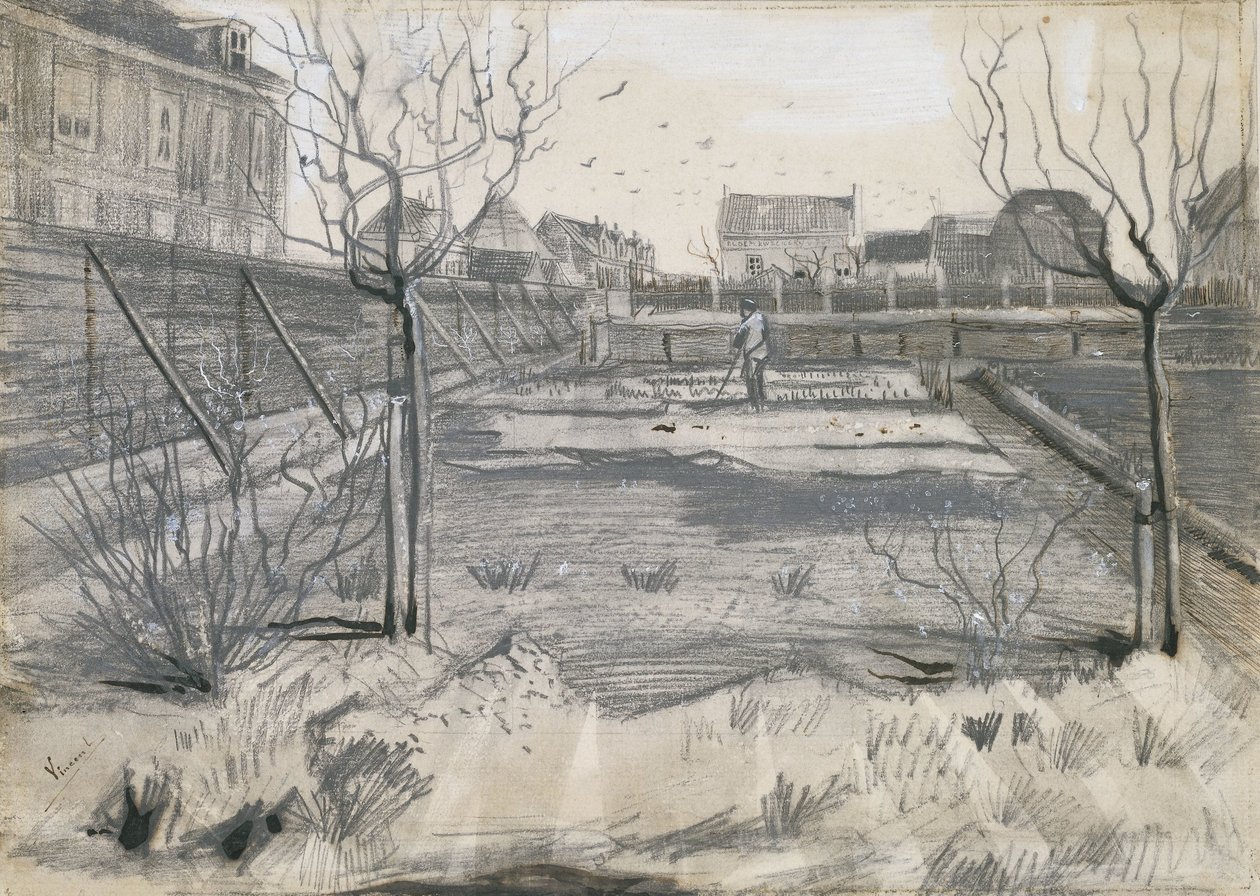 Blomsterbarnehage på Schenkweg i Haag av Vincent van Gogh