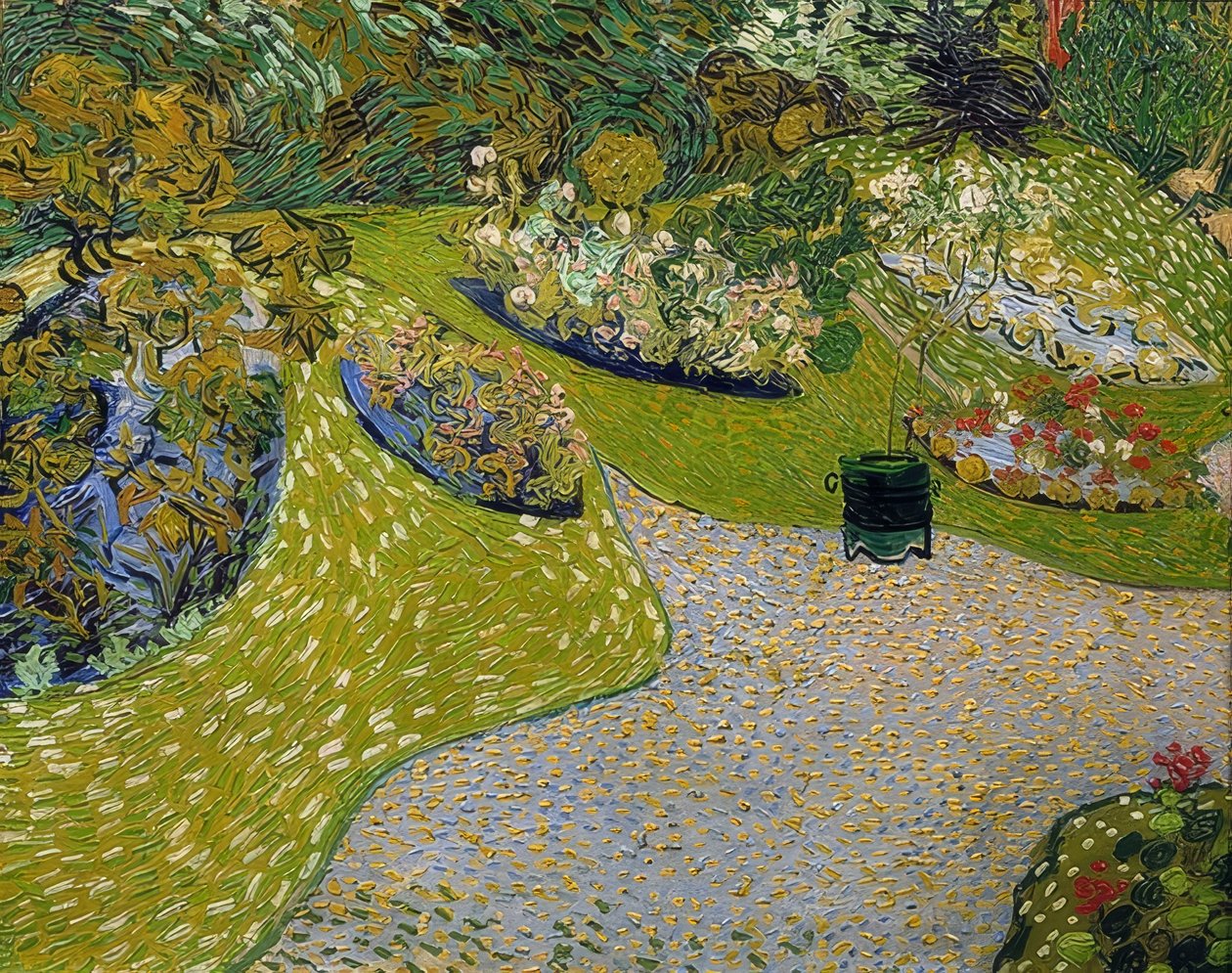Hage i Auvers. 1890 av Vincent van Gogh
