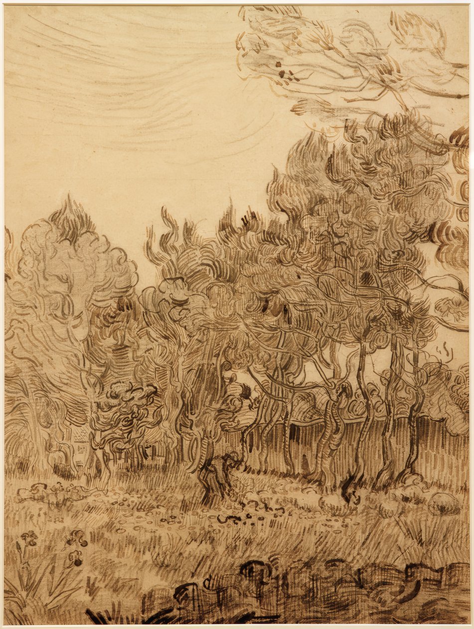 I sanatoriets park av Vincent van Gogh