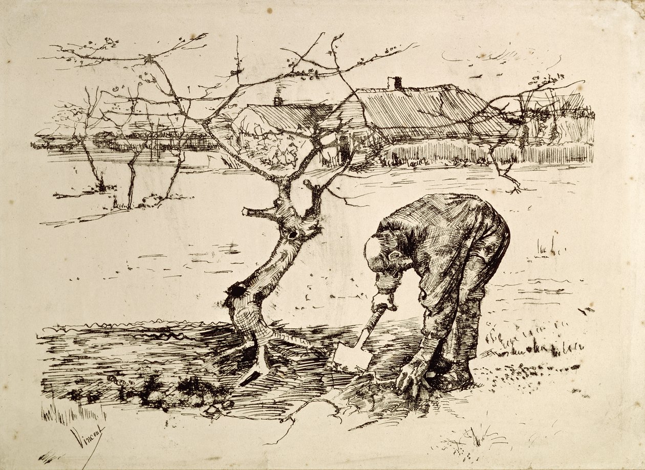 I frukthagen 1883 av Vincent van Gogh
