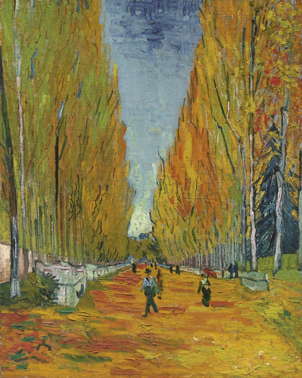 The Alley of Alyscamps, 1888 av Vincent van Gogh