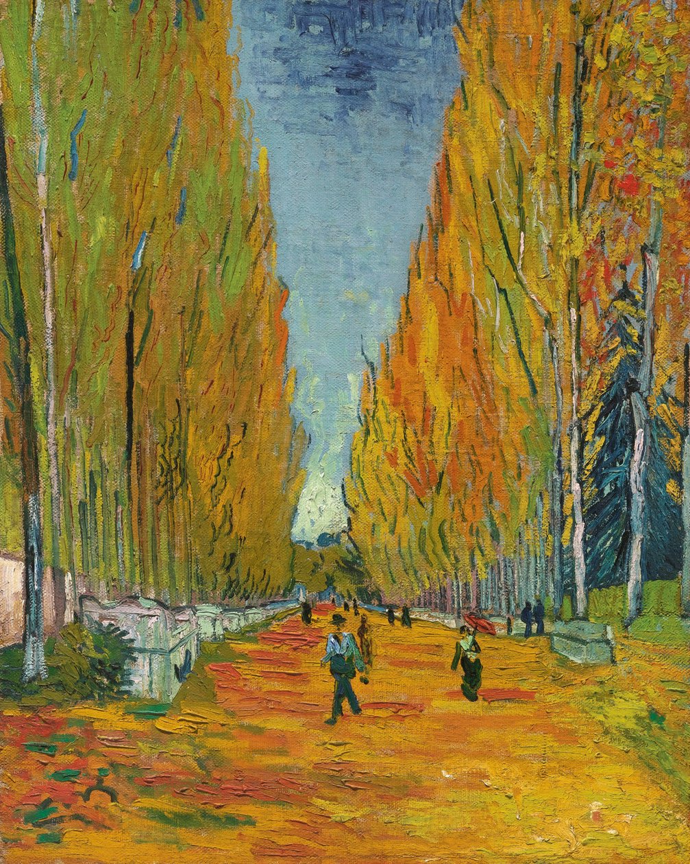 ""The Alley of Alyscamps"" Maleri av Vincent Van Gogh (1853-1890) av Vincent van Gogh