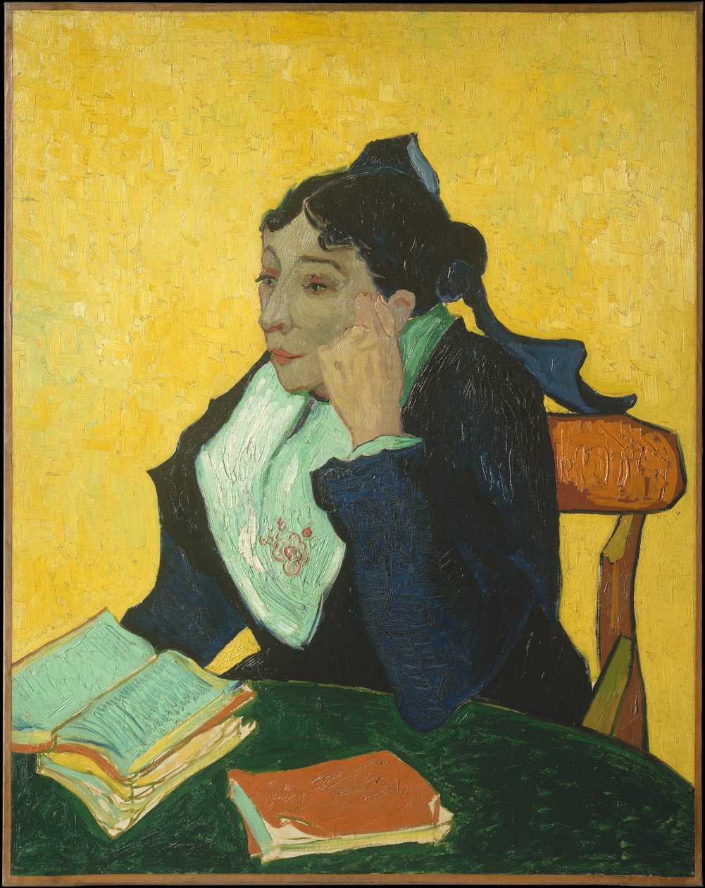 Arlesienne: Madame Joseph-Michel Ginoux (Marie Julien, 1848-1911) av Vincent van Gogh