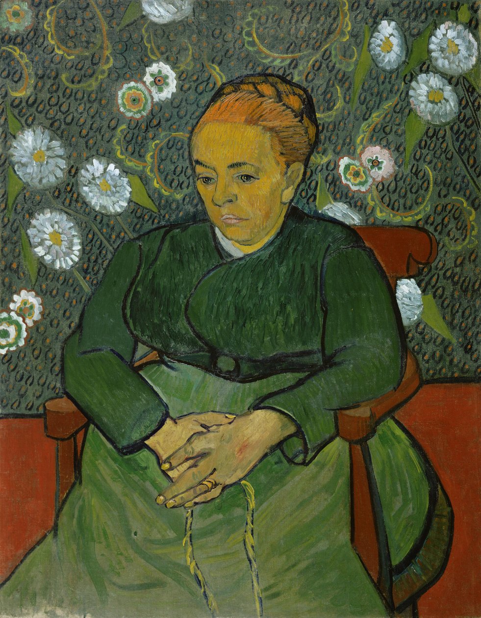 Vuggesangen (Portrett av Madame Roulin) av Vincent van Gogh