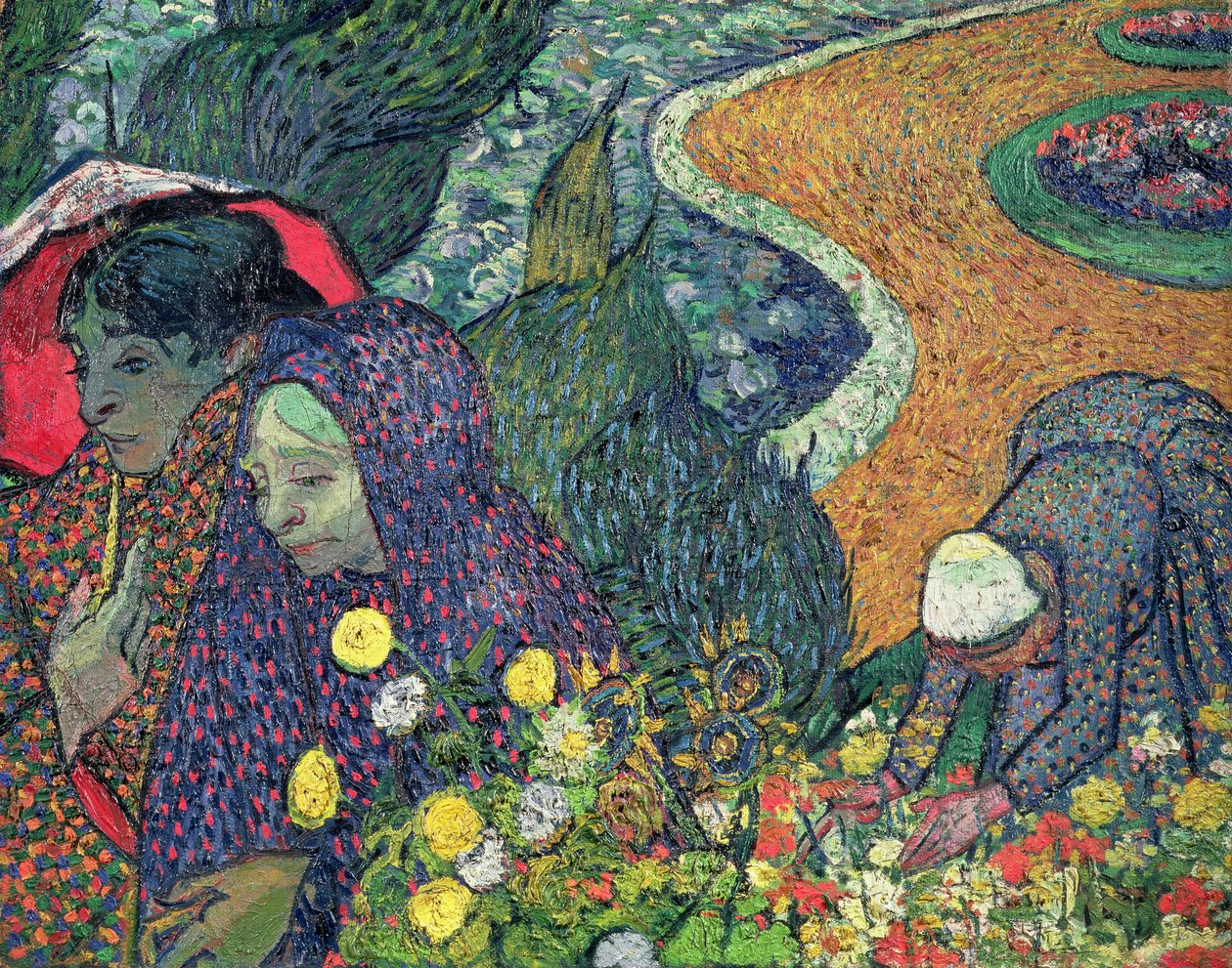 Ladies of Arles (Memories of the Garden at Etten) av Vincent van Gogh