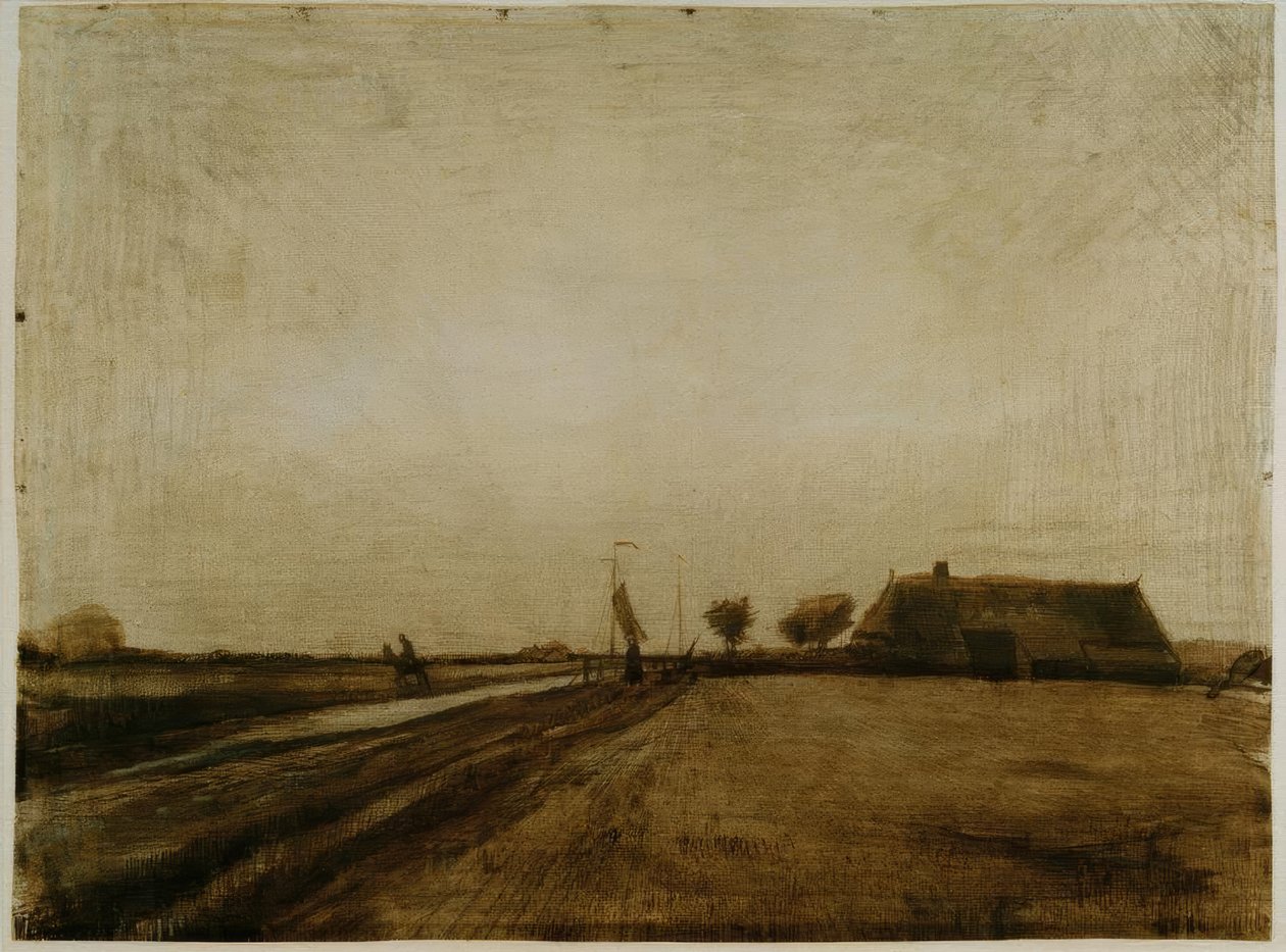 Landskap i Drenthe av Vincent van Gogh