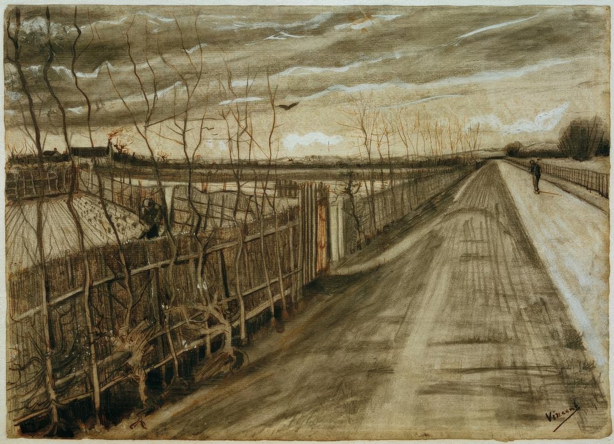 Landstraße av Vincent van Gogh