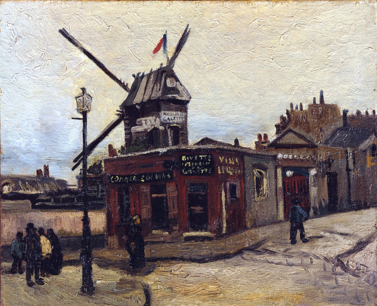 Le Moulin de la Galette av Vincent van Gogh