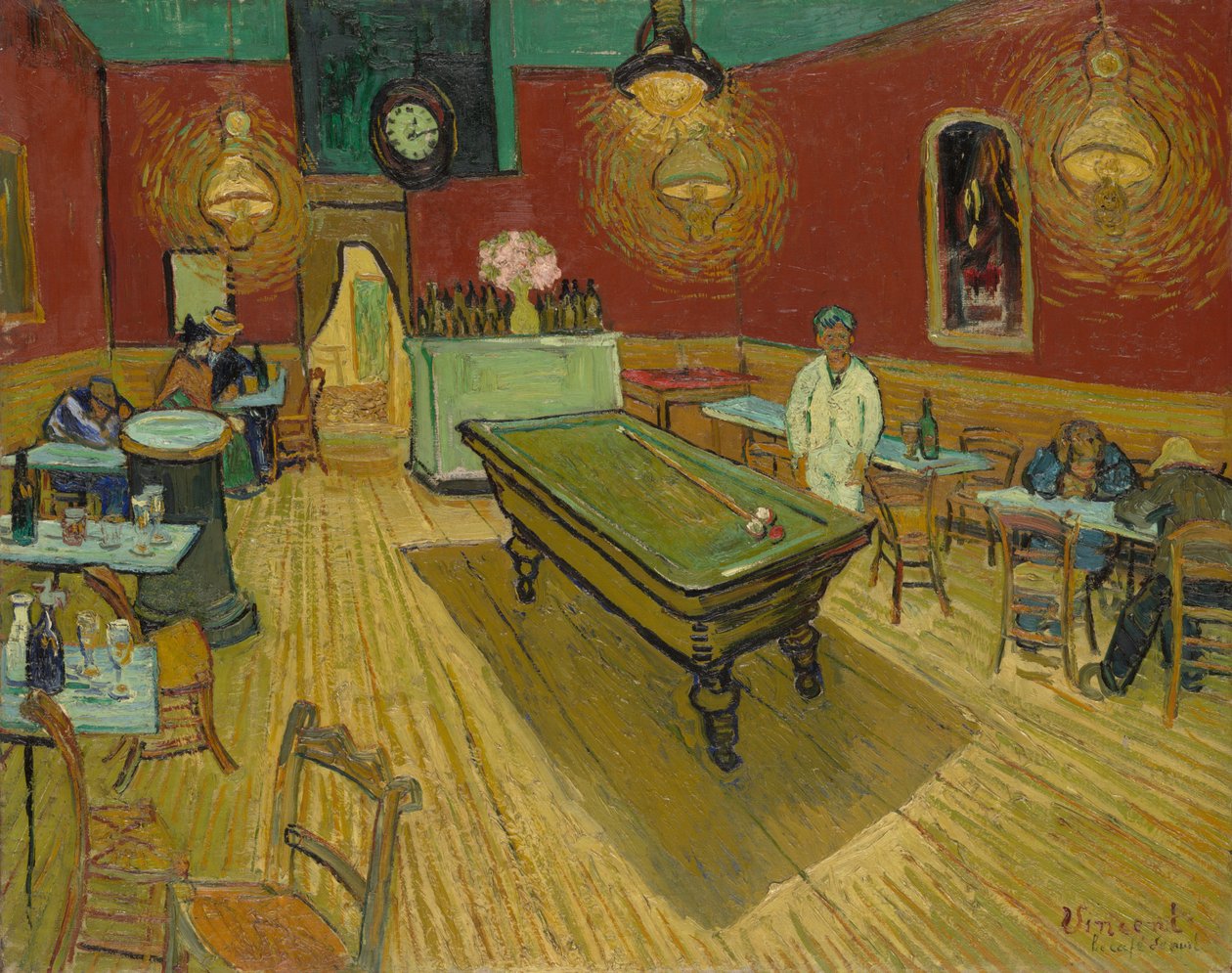 Nattkafeen av Vincent van Gogh