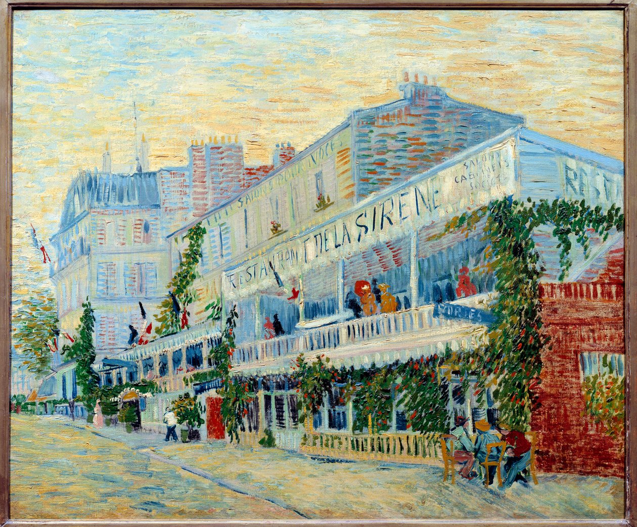 The Sirene Restaurant at Asnieres Maleri av Vincent van Gogh (1853-1890) 1887 Søn. 0,54 x 0,65 m Paris, Musée d