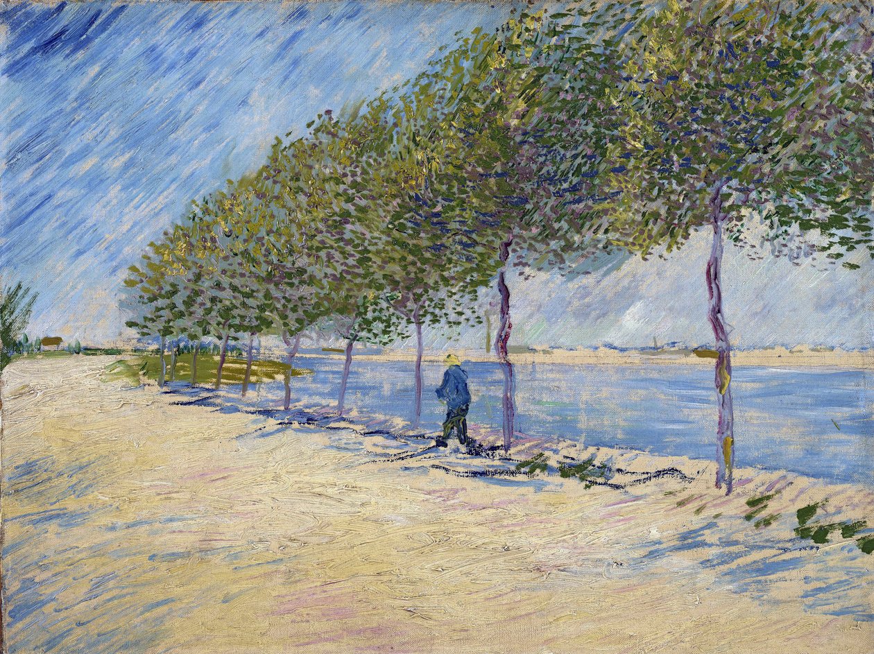 ""Seinebredden, Paris"" Maleri av Vincent van Gogh (1853-1890) 1887 Amsterdam, Van gogh museum av Vincent van Gogh