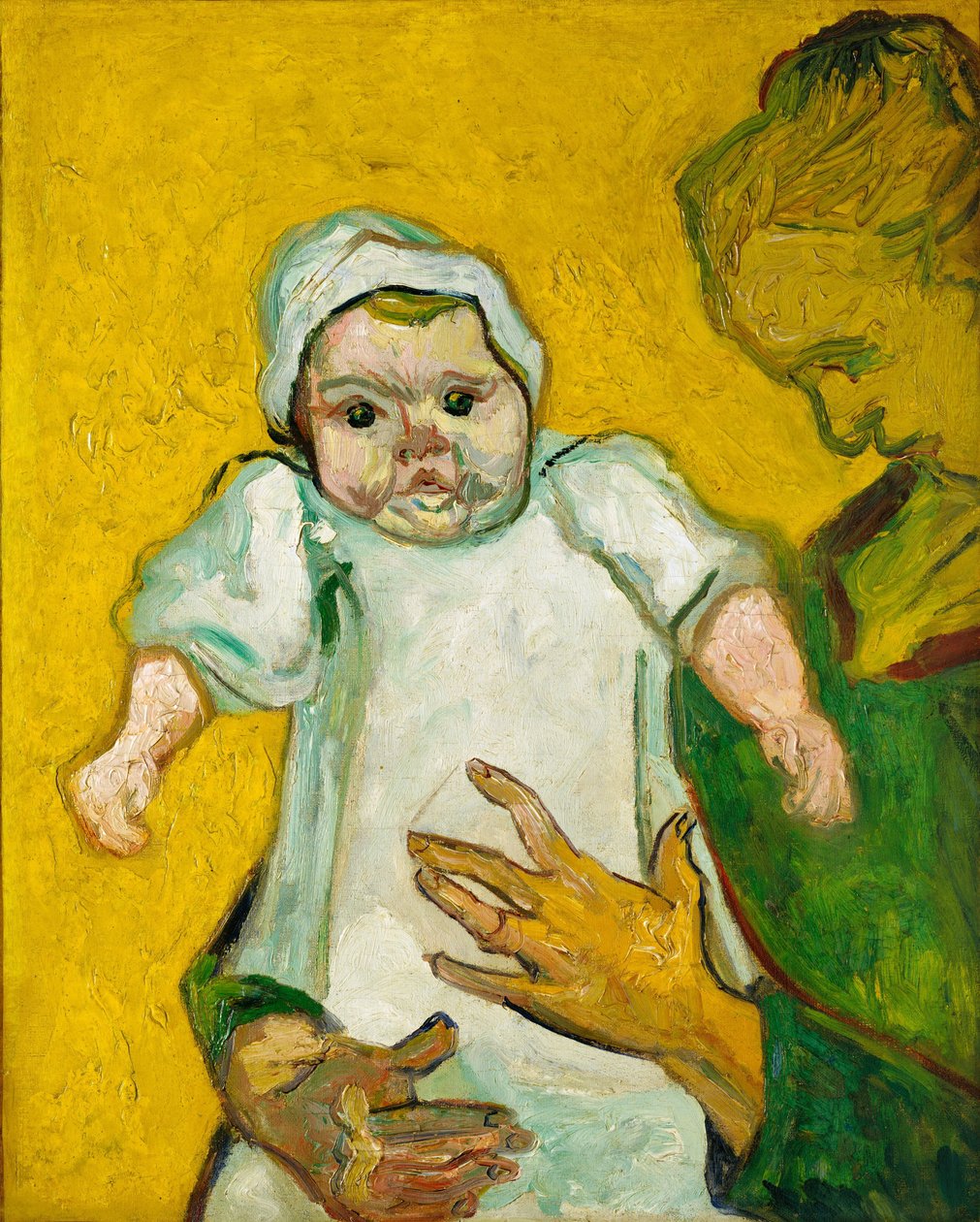 Madame Roulin og hennes baby, november 1888 av Vincent van Gogh