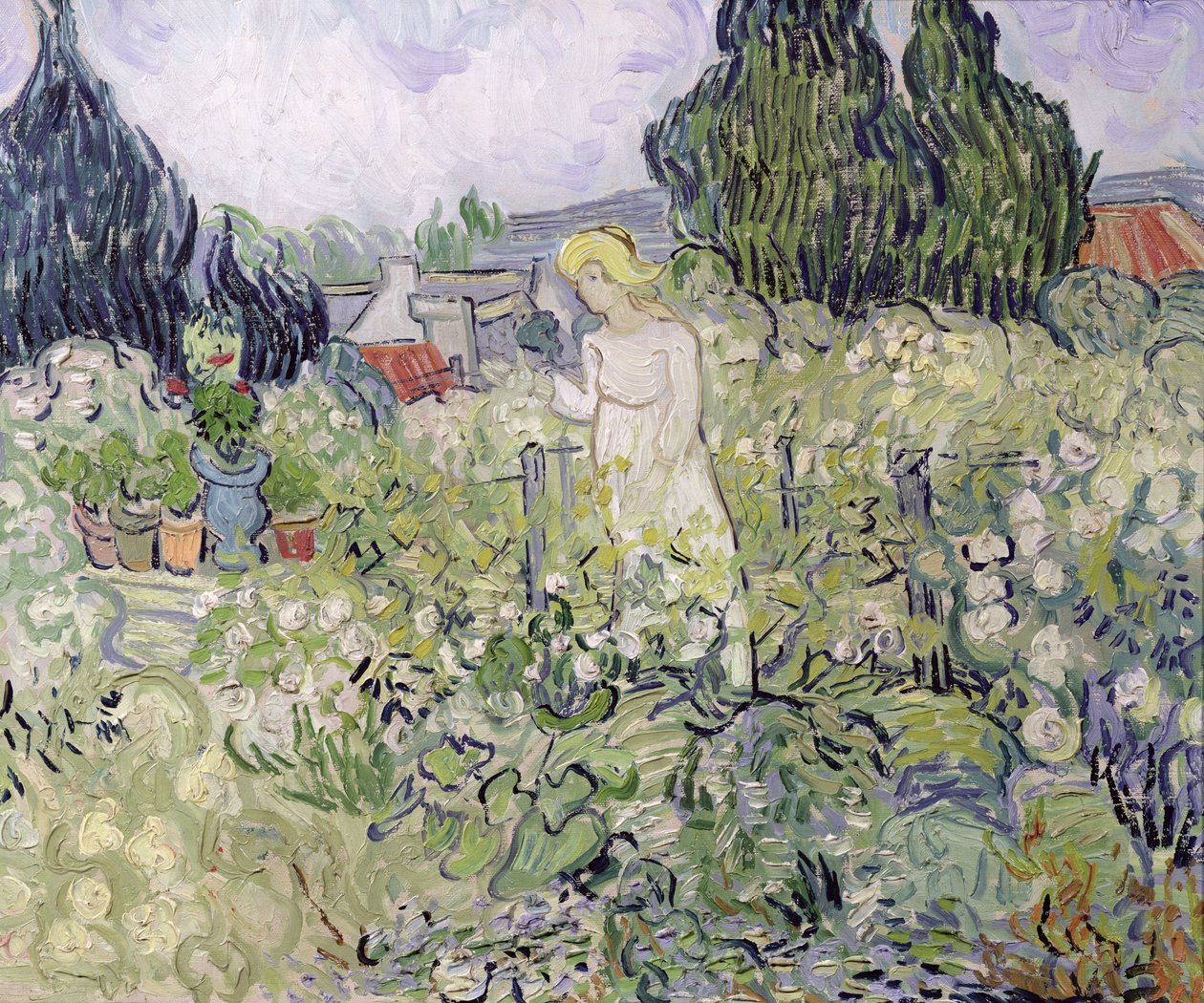 Mademoiselle Gachet i hagen hennes i Auvers-sur-Oise av Vincent van Gogh