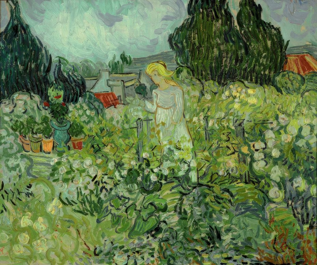 Marguerite Gachet i hagen hennes av Vincent van Gogh