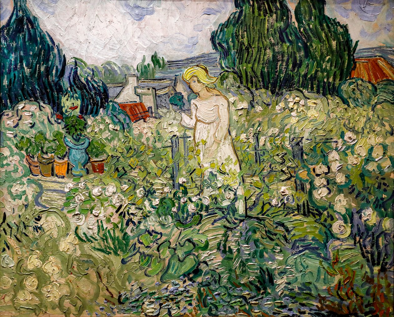 Frøken gachet i hagen hennes i Auvers-sur-Oise av Vincent van Gogh