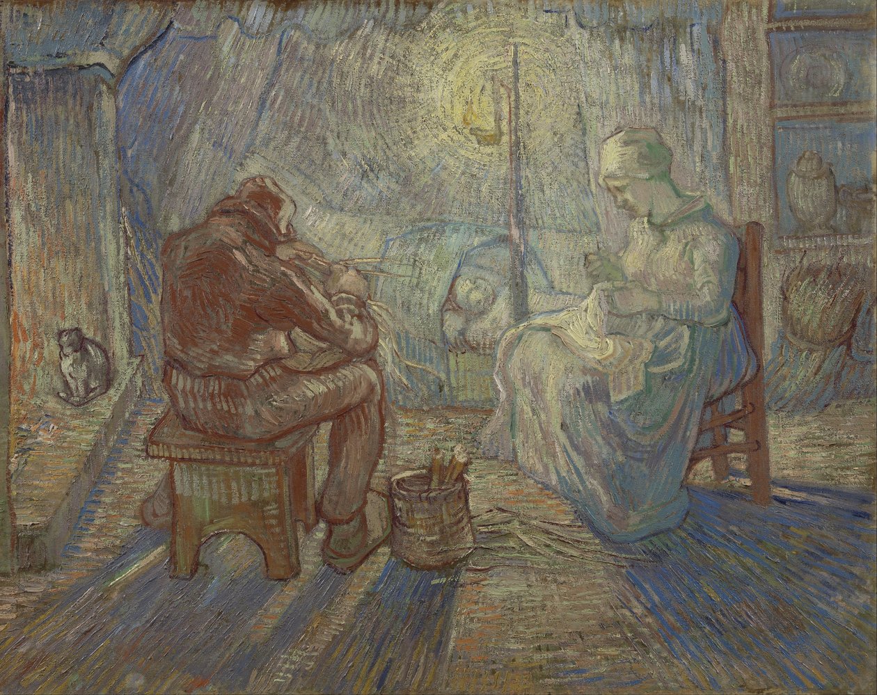 Natt (etter Millet) av Vincent van Gogh